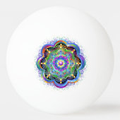Mandala Universum Psychedelische Kleuren Pingpongbal (Achterkant)