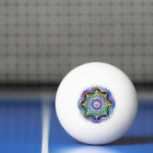 Mandala Universum Psychedelische Kleuren Pingpongbal (Net)