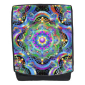 Mandala Universum Psychedelische Kleuren Rugtassen (Voorkant)