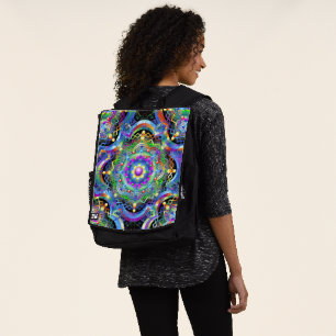 Mandala Universum Psychedelische Kleuren Rugtassen
