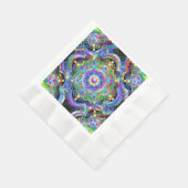 Mandala Universum Psychedelische Kleuren Servet (Hoek)
