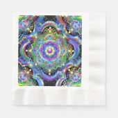 Mandala Universum Psychedelische Kleuren Servet (Voorkant)