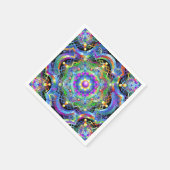 Mandala Universum Psychedelische Kleuren Servet (Hoek)