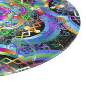 Mandala Universum Psychedelische Kleuren Snijplank (Hoek)