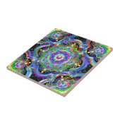 Mandala Universum Psychedelische Kleuren Tegeltje (Zijkant)
