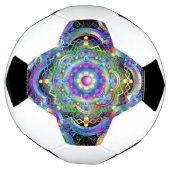 Mandala Universum Psychedelische Kleuren Voetbal (Gedraaid)
