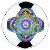Mandala Universum Psychedelische Kleuren Voetbal (Voorkant)