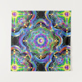 Mandala Universum Psychedelische Kleuren Wandkleed (Voorkant (horizontaal))