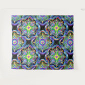 Mandala Universum Psychedelische Kleuren Wandkleed (Voorkant (horizontaal))