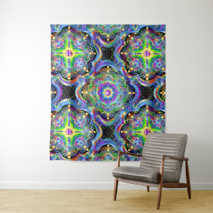 Mandala Universum Psychedelische Kleuren Wandkleed