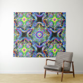 Mandala Universum Psychedelische Kleuren Wandkleed (In Situ (horizontaal))