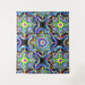 Mandala Universum Psychedelische Kleuren Wandkleed (Voorkant)
