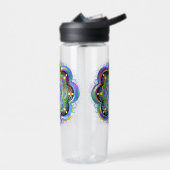 Mandala Universum Psychedelische Kleuren Waterfles (Links)