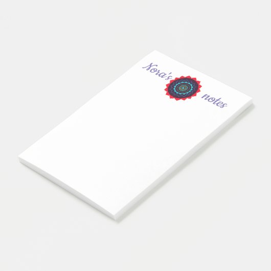 Mandala Uw naam Notities Post-it® Notes (Schuin)