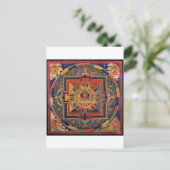 Mandala van Amitayus. Tibetaanse school uit de 19e Briefkaart (Staand voorkant)