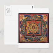 Mandala van Amitayus. Tibetaanse school uit de 19e Briefkaart (Voorkant / Achterkant)