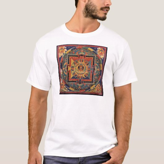 Mandala van Amitayus. Tibetaanse school uit de 19e T-shirt (Voorkant)
