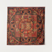 Mandala van Amogapasha Wandkleed (Voorkant (horizontaal))