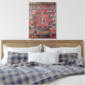 Mandala van Amoghapasa Canvas Afdruk (Insitu (Slaapkamer))