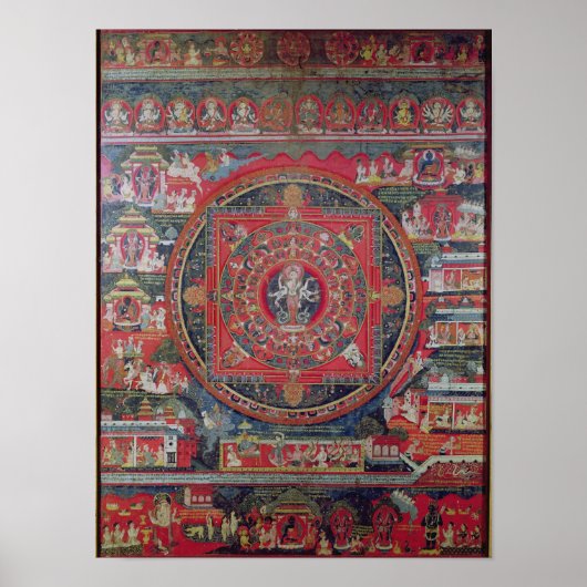 Mandala van Amoghapasa Poster (Voorkant)