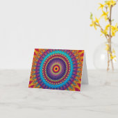 Mandala van de brand en van het Ijs Kaart (Gele Bloem)