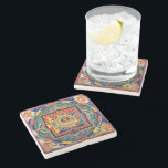 Mandala van de Tibetaanse 19e eeuw Kunst van Amita Stenen Onderzetter<br><div class="desc">Mandala van Amitayus Tibet 19e eeuw Kunst: Het Mandala in het boeddhisme en het hindoeïsme vertegenwoordigt het universum. Dit Mandala is een publiek domein.</div>