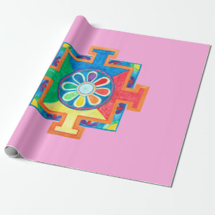 Mandala van de Waterverf van de Creatie Cadeaupapier