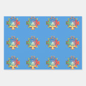 Mandala van de Waterverf van de Creatie Inpakpapier Vel (Voorkant 2)