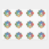 Mandala van de Waterverf van de Creatie Inpakpapier Vel (Voorkant 3)