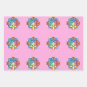 Mandala van de Waterverf van de Creatie Inpakpapier Vel (Voorkant 2)