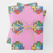 Mandala van de Waterverf van de Creatie Inpakpapier Vel (In situ)