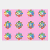 Mandala van de Waterverf van de Creatie Inpakpapier Vel (Voorkant)