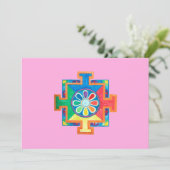 Mandala van de Waterverf van de Creatie Kaart (Staand voorkant)