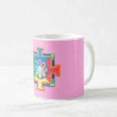 Mandala van de Waterverf van de Creatie Koffiemok (Voorkant rechts)