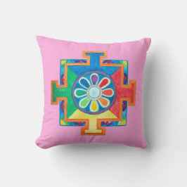 Mandala van de Waterverf van de Creatie Kussen