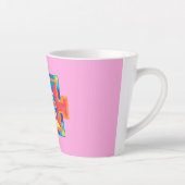 Mandala van de Waterverf van de Creatie Latte Mok (Rechts)