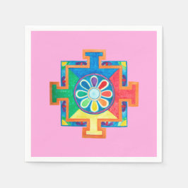 Mandala van de Waterverf van de Creatie Servet