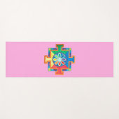 Mandala van de Waterverf van de Creatie Yogamat (Voorkant (horizontaal))
