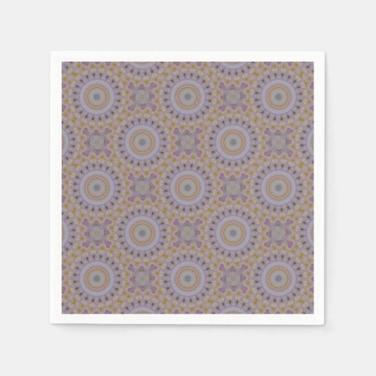 Mandala van Gele Rozen Servet (Voorkant)