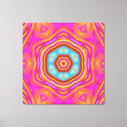 Mandala van geluk canvas afdruk (Voorkant)