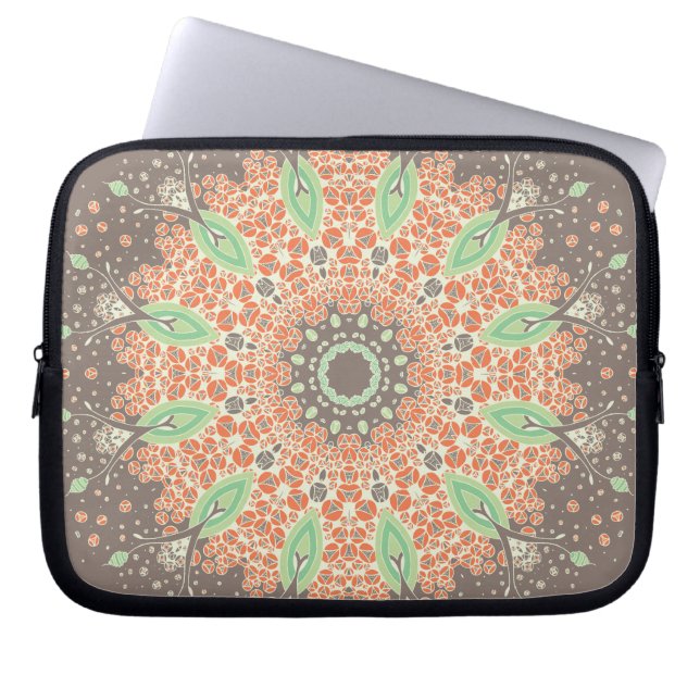 Mandala van groei laptop sleeve (Voorkant)