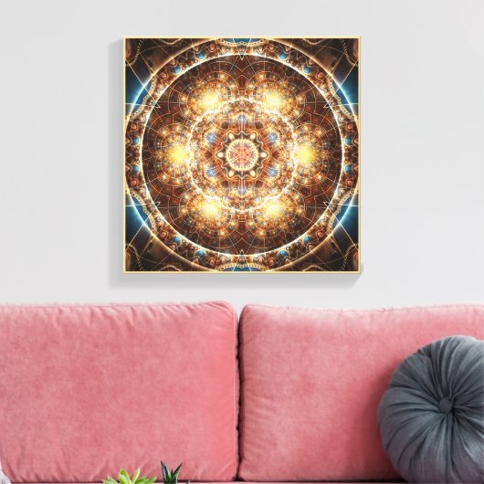 Mandala van het hart van verandering 17 verpakt Ca Canvas Afdruk (Insitu (Woonkamer))