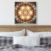 Mandala van het hart van verandering 17 verpakt Ca Canvas Afdruk (Insitu (Slaapkamer))