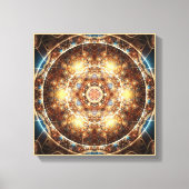 Mandala van het hart van verandering 17 verpakt Ca Canvas Afdruk (Voorkant)