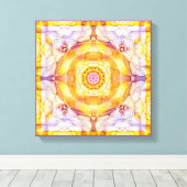 Mandala van het hart van verandering 20 verpakt Ca Canvas Afdruk (Insitu (Houten vloer))
