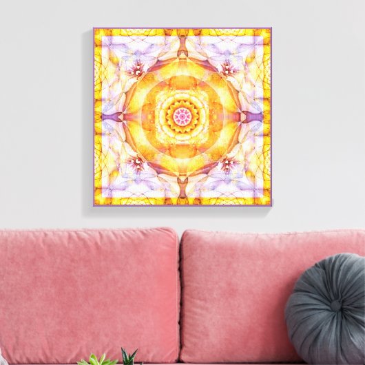 Mandala van het hart van verandering 20 verpakt Ca Canvas Afdruk (Insitu (Woonkamer))