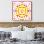 Mandala van het hart van verandering 20 verpakt Ca Canvas Afdruk (Insitu (Slaapkamer))