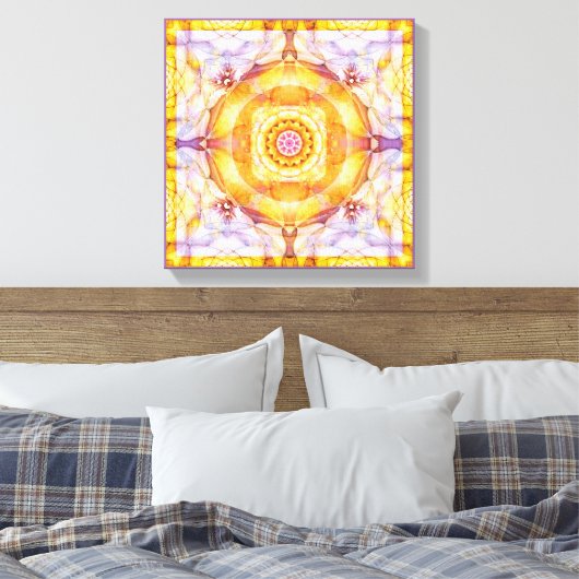 Mandala van het hart van verandering 20 verpakt Ca Canvas Afdruk (Insitu (Slaapkamer))