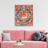 Mandala van Jnanadakini Canvas Afdruk (Insitu (Woonkamer))