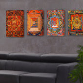 Mandala van Jnanadakini Canvas Afdruk